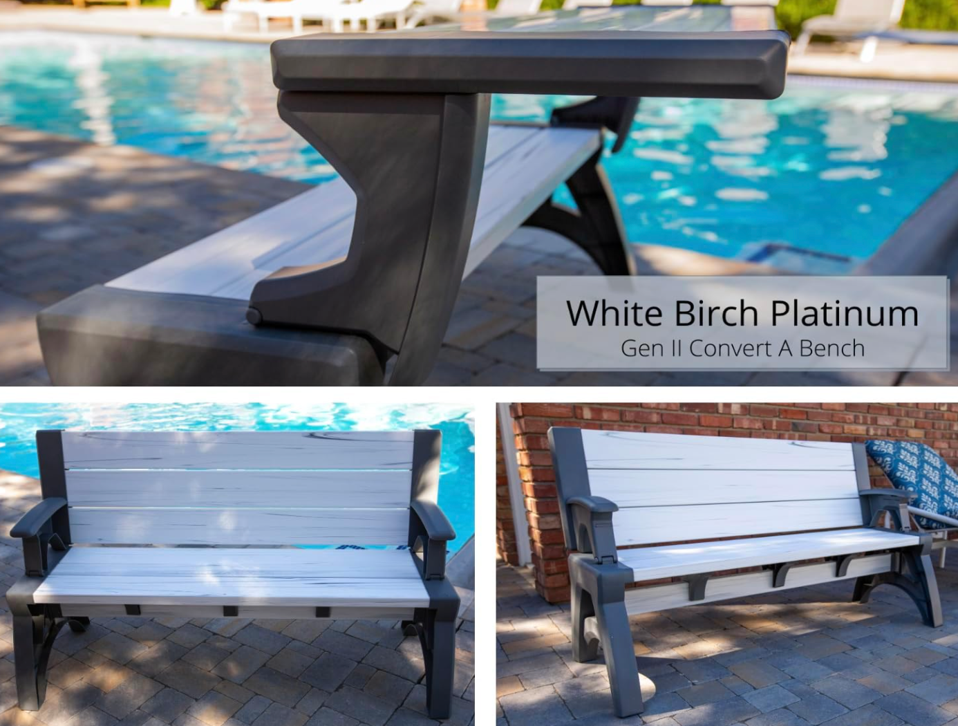2-in-1 Convertible Bench & Picnic Table