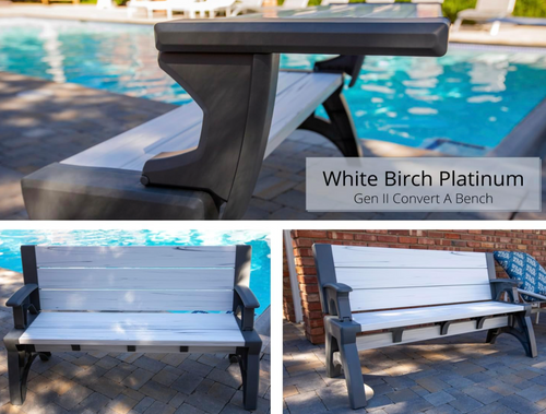 2-in-1 Convertible Bench & Picnic Table