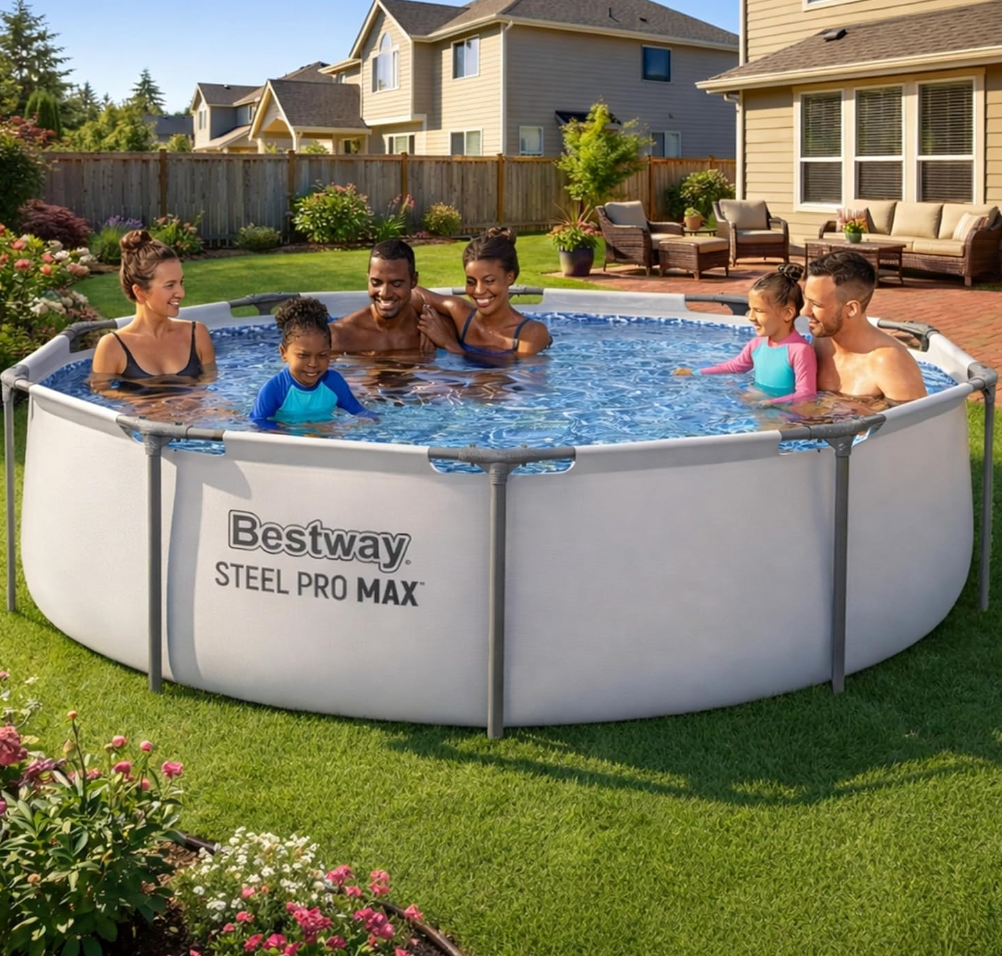 Round Metal Frame Above Ground Pool