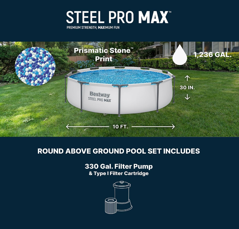 Round Metal Frame Above Ground Pool