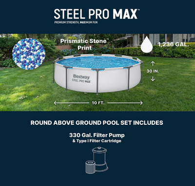 Round Metal Frame Above Ground Pool