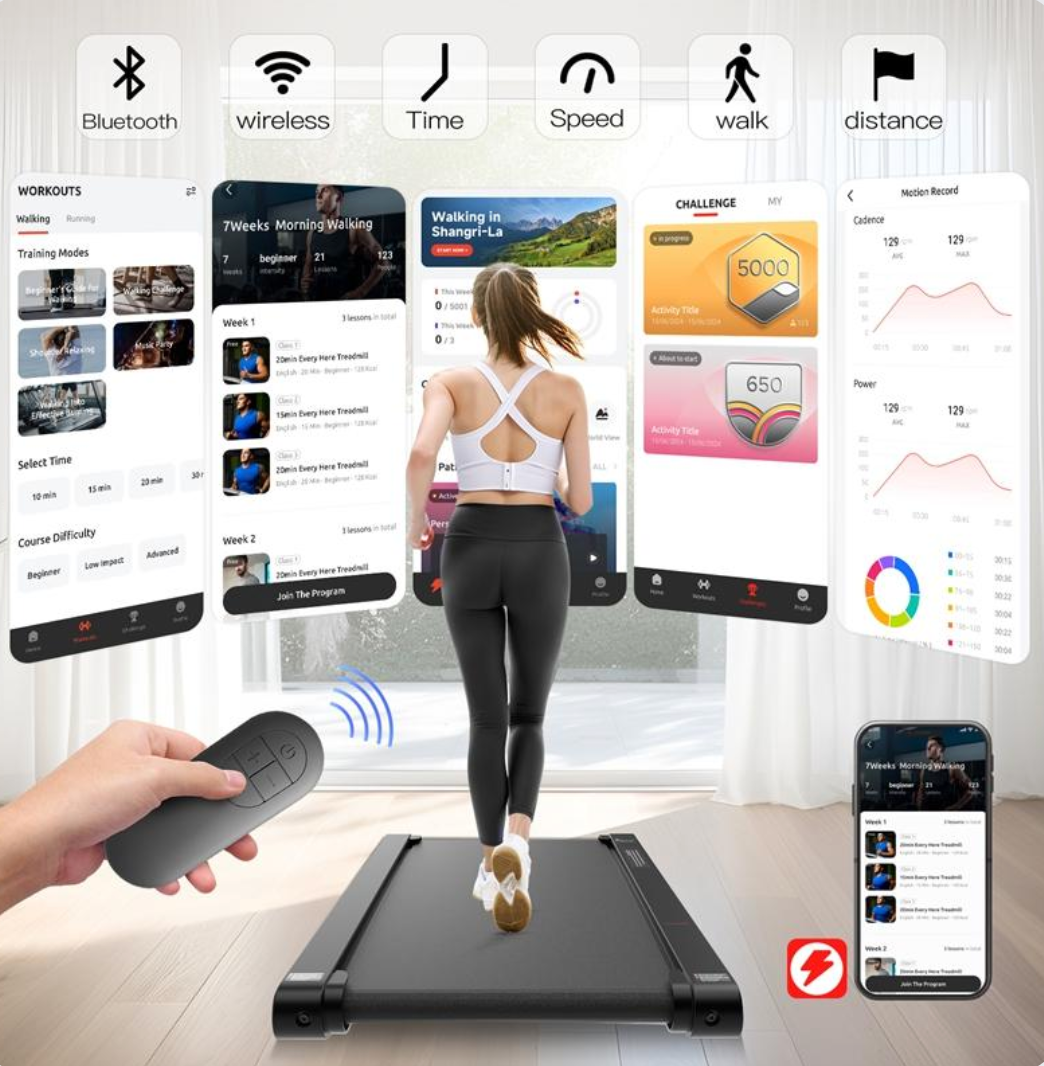 2-in-1 Walking Pad & Vibration Plate