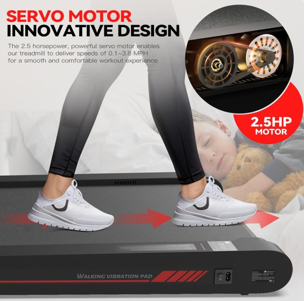 2-in-1 Walking Pad & Vibration Plate