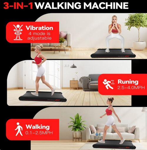 2-in-1 Walking Pad & Vibration Plate
