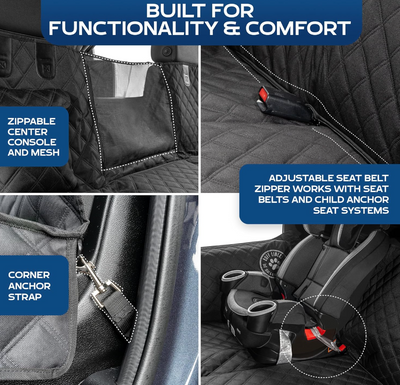 Dog Back Seat Extender — Waterproof Car Cover & Platform