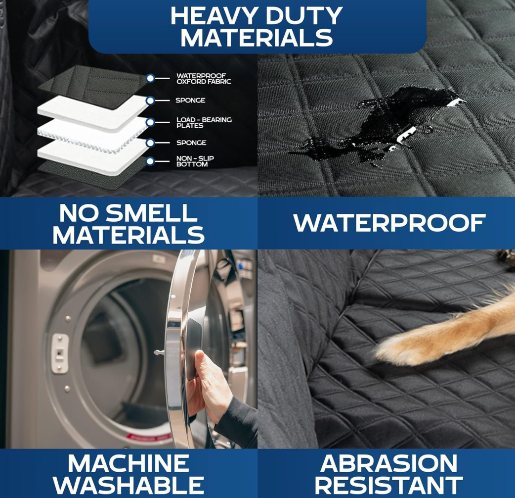 Dog Back Seat Extender — Waterproof Car Cover & Platform