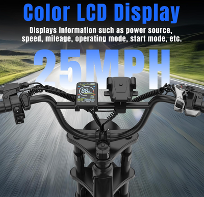 Electric E-Bike | Full Suspension Fat Tyre | 1500W Peak Motor