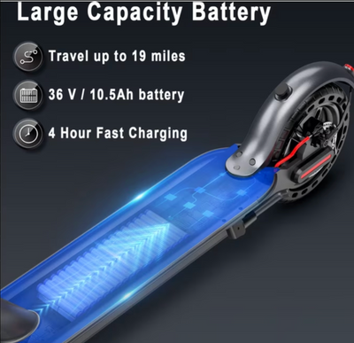 Foldable Electric Scooter for Adults | 350W, 21 Miles