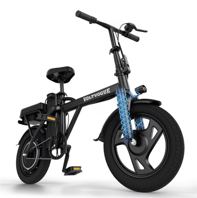 Compact Folding Fat-Tyre Electric Bike