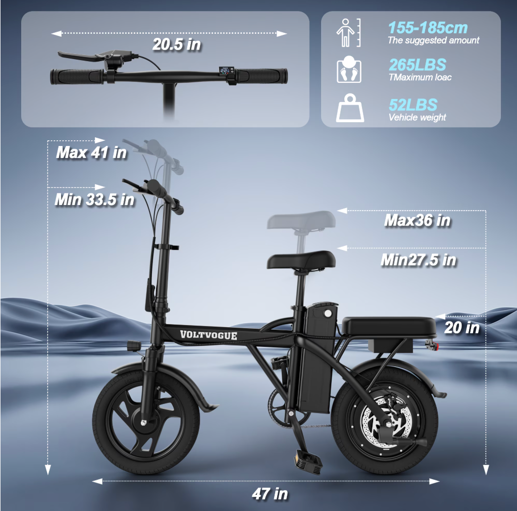 Compact Folding Fat-Tyre Electric Bike
