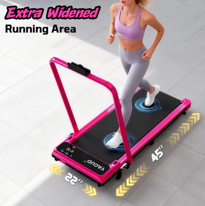 Walking Pad Treadmill with Handle Bar & Adjustable Incline
