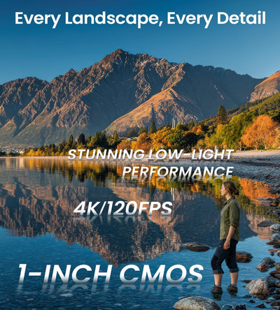 4K Pocket Vlogging Camera with 3-Axis Gimbal