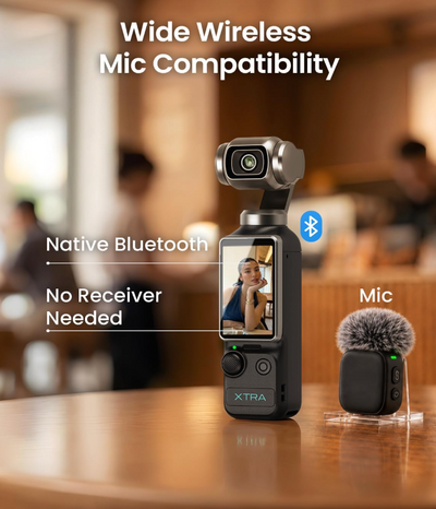 4K Pocket Vlogging Camera with 3-Axis Gimbal