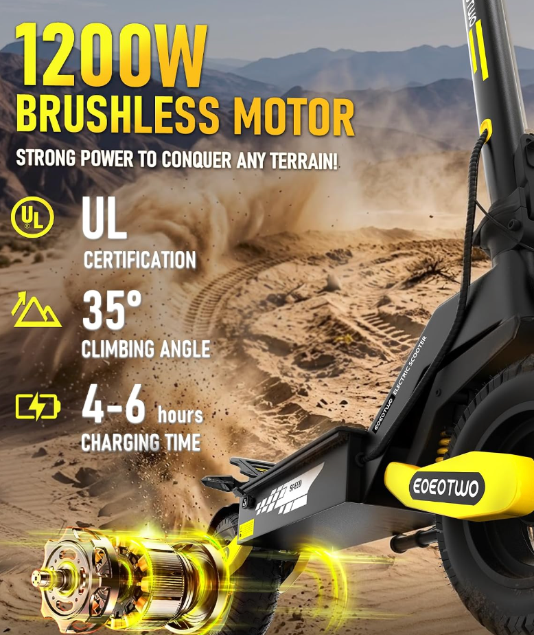 Electric Scooter | 2400W Peak | Dual Suspension