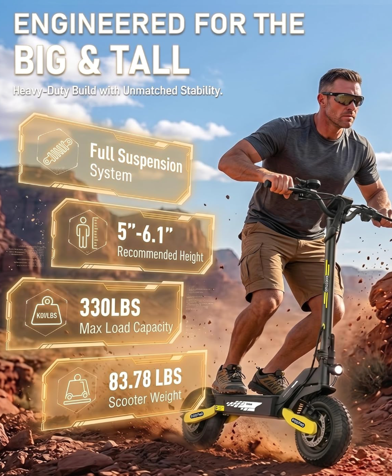 Electric Scooter | 2400W Peak | Dual Suspension