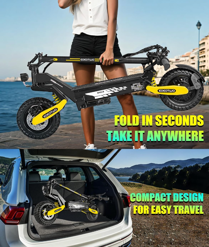 Electric Scooter | 2400W Peak | Dual Suspension