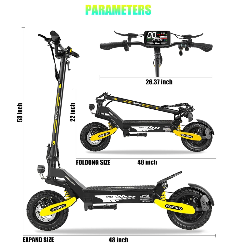 Electric Scooter | 2400W Peak | Dual Suspension