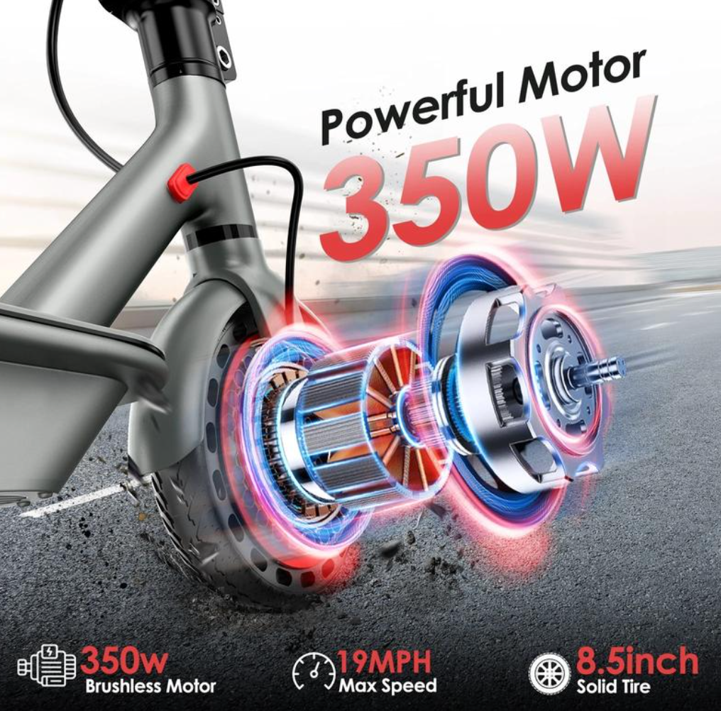 Foldable Electric Scooter | 350W Motor | 19 mph