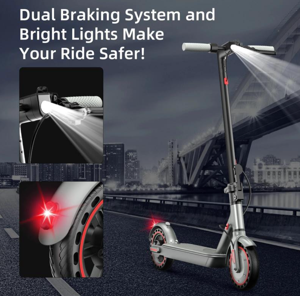 Foldable Electric Scooter | 350W Motor | 19 mph