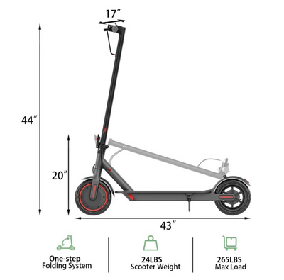 Foldable Electric Scooter | 350W Motor | 19 mph