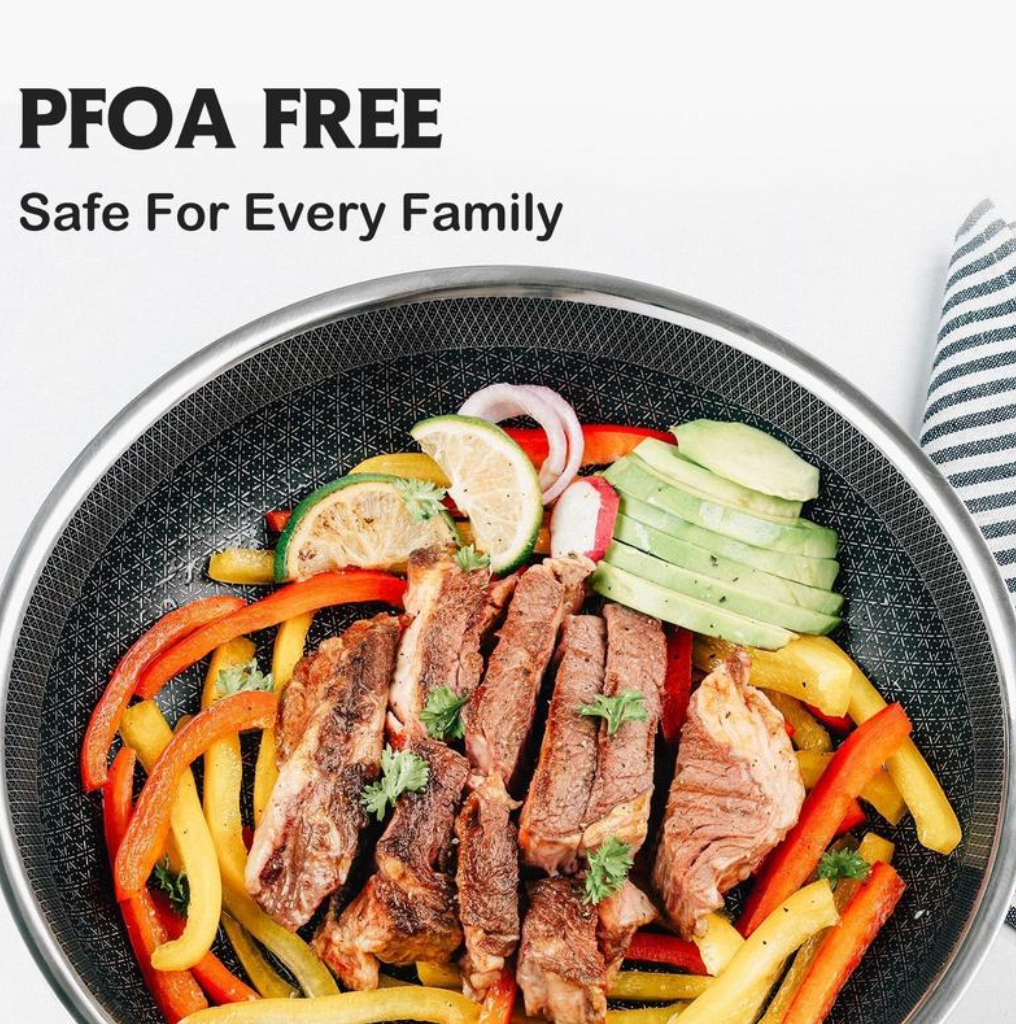10-Piece Non-Stick Stainless Steel Cookware Set