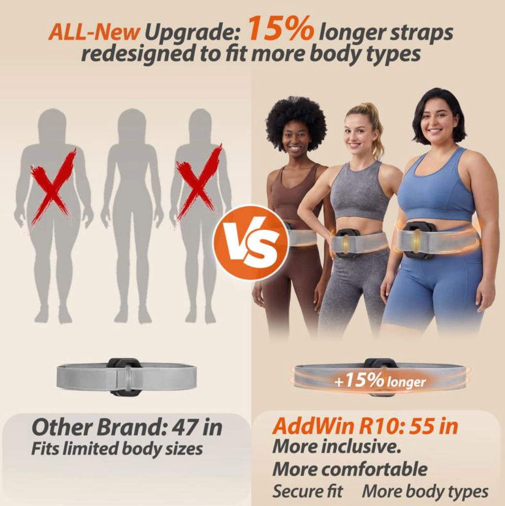 Wearable Heated Fascia Massage Belt