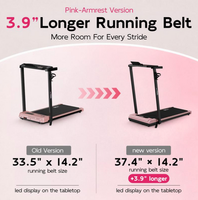 3-in-1 Walking Pad Treadmill with Foldable Handle