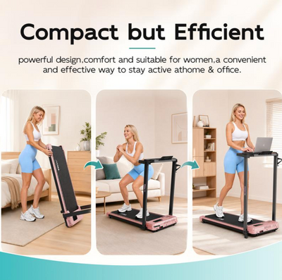 3-in-1 Walking Pad Treadmill with Foldable Handle