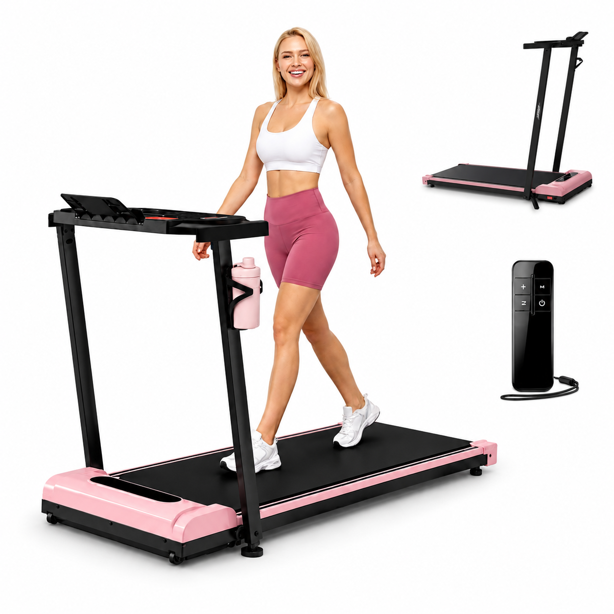 3-in-1 Walking Pad Treadmill with Foldable Handle